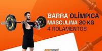 Barra Olímpica Masculina 20 kg 4 Rolamentos - Levantamento de Peso - LPO