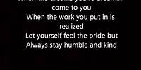 Humble and Kind Tim McGraw with Lyrics