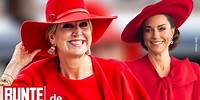 Máxima der Niederlande: Sie flasht als Lady in Red – inspiriert von Prinzessin Kate