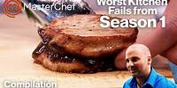 Worst Kitchen Fails from MasterChef Australia Season 1 | MasterChef Australia | MasterChef World