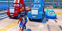 Spider-man Cars cartoon game video for funny | Games Music with Jony TV