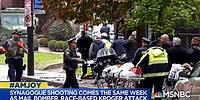 Synagogue Shooting Comes Same Week As Mail Bomber, Race-Based Kroger Attack | AM Joy | MSNBC