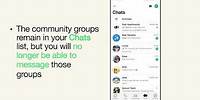 How to exit a community - iOS | WhatsApp