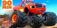 90 MINUTES of Blaze's BIGGEST Jump Rescues & Adventures! w/ AJ | Blaze and the Monster Machines