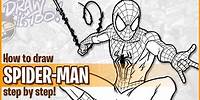 How to Draw SPIDER-MAN (Andrew Garfield) | Narrated Step-by-Step Drawing Tutorial