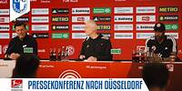 „Spiele gegen Fortuna haben oft einen ähnlichen Verlauf“ | PK nach dem Spiel bei Fortuna Düsseldorf