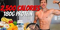 Full Day of Eating 2,500 Calories | Low Calorie High Protein Diet To Lose Fat