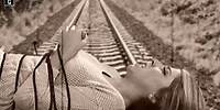 Daniella Monet Tied Up on Tracks!