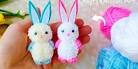 💖🌟 Super Easy Cute Bunny Making Idea with Yarn - You will Love It !! DIY Rabbit Bunny Keychain