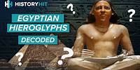 Egyptologist Shows Us How To Read Hieroglyphs