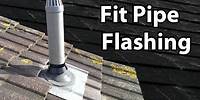 How to Install a soil PIPE FLASHING - Fit a Lead Slate
