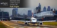 BA CityFlyer Full Flight: Manchester to London City - Embraer E190