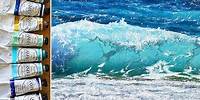 Oil Painting For Beginners | Ocean Wave Demonstration