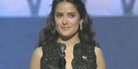 Salma Hayek presenting the Foreign Language Film Oscar to "Nowhere in Africa": 2003 Oscars