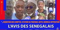 reddition de comptes, motion de censure, nouvelle opposition: L'avis des Sénégalais