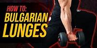 BULGARIAN LUNGES FOR EXPLOSIVE POWER - Functional Training Series With Silvio Simac