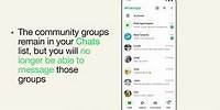 How to exit a community - Android | WhatsApp