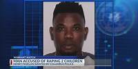 Fugitive accused of raping children wanted by police.
