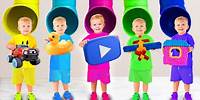 Oliver's Colored Pipes Adventure + More Fun Kids Videos | Mega Compilation | Diana and Roma Family