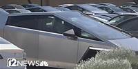 Why are hundreds of Teslas parked in a Scottsdale parking lot?