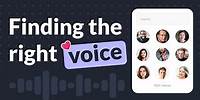Finding the perfect voice | Murf AI