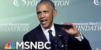 Obama Mocks Trump For Birther Conspiracy | PoliticsNation | MSNBC