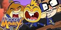 Rocket Monkeys | THREE WILD & CRAZY MONKEYS - OKAY BABY YAY | Cartoons For Kids
