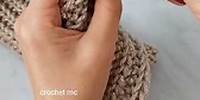 Solo repites una fila 🥰 punto fácil a crochet #tejer #crochet