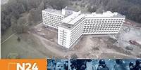 Ein Stück Geschichte verschwindet: DDR-Vorzeigehotel wird gesprengt