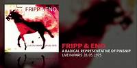 Fripp & Eno - A Radical Representative Of Pinsnip (Live In Paris 28.05.1975)