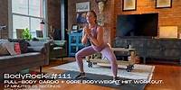 BodyRock #111: Cardio + Core Full-Body HIIT Workout | No Gear Required.
