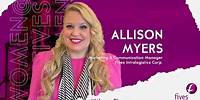 #WeareFives | 🎥 Meet Allison Myers - Marketing and Communication Manager