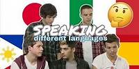 One Direction Speaking Different Languages (Tagalog, Italian, Japanese...)