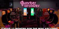 1/4 scale Space Invaders, TMNT, vending machines, bins + more = 12mths of Quarter Arcades!