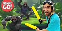 "Gorilla Smash!" Drum-Along Dance 🦍🥁 Brain Break | Danny Go! Songs for Kids