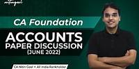 Ca Foundation June 2022 Paper Discussion | CA Nitin Goel