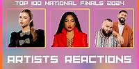 ARTISTS REACT TO THEIR TOP 100 NATIONAL FINALS 2024 QUALIFICATION