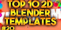 Top 10 Best Blender 2D Intro Templates #20 – FREE DOWNLOADS