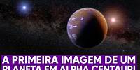 A imagem real de um planeta em Alpha Centauri