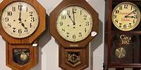 Hamilton Headmaster Regulator Wall Clock Chimes 11 PM (Dark Brown)