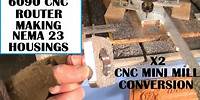 X2 CNC Conversion (#5) Making the Nema 23 motor housings Harbour freight, Grizzly, Sieg