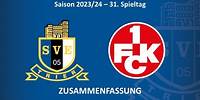 SVE-TV: Eintracht Trier vs. FC Kaiserslautern II - Highlights (31. Spieltag Saison 23/24)
