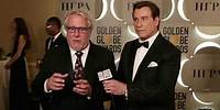 Backstage with Larry Karaszewski & John Travolta - 74th Golden Globe Award Winner