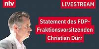 LIVE: Statement des FDP-Fraktionsvorsitzenden Christian Dürr
