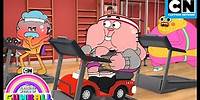 Mühelos trainieren! Richard's Gewichtsverlust Hack! | Gumball - Das Gehirn | Cartoon Network