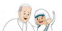 Santa Teresa de Calcuta en dibujos animados - Un minuto con Francisco