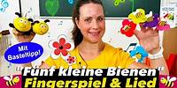 "Fünf kleine Bienen" Sing - Fingerspiel | Kinderlied | Kita | Kleinkinder |Sommer | Simone Ludwig
