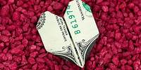 Dollar Origami Heart ❤️ Money gift idea for weddings