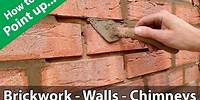 How to Point a Brickwork Wall or Repoint a Chimney