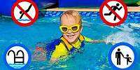 Chris lernt Sicherheitsregeln im Pool – Nützliche Geschichte für Kinder